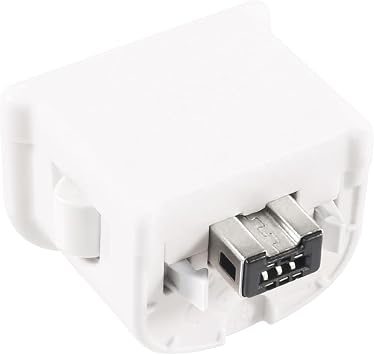 Aokin for Wii Motion Plus Adapter, Sensor Accelerator for Nintendo Wii Remote Controller, 2 Pcs, White