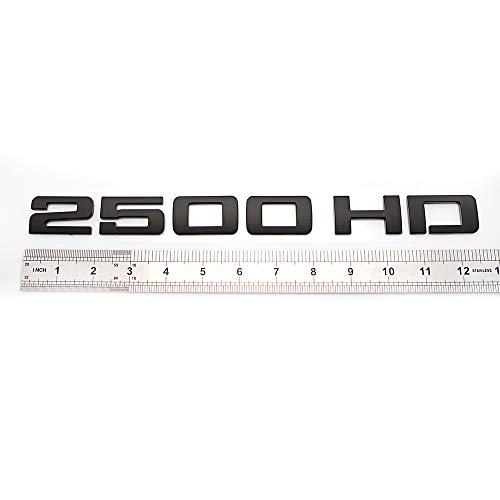 2Pcs 2500 Hd Emblems Premium Car 3D Nameplate For 2500Hd (Black) #TOP4