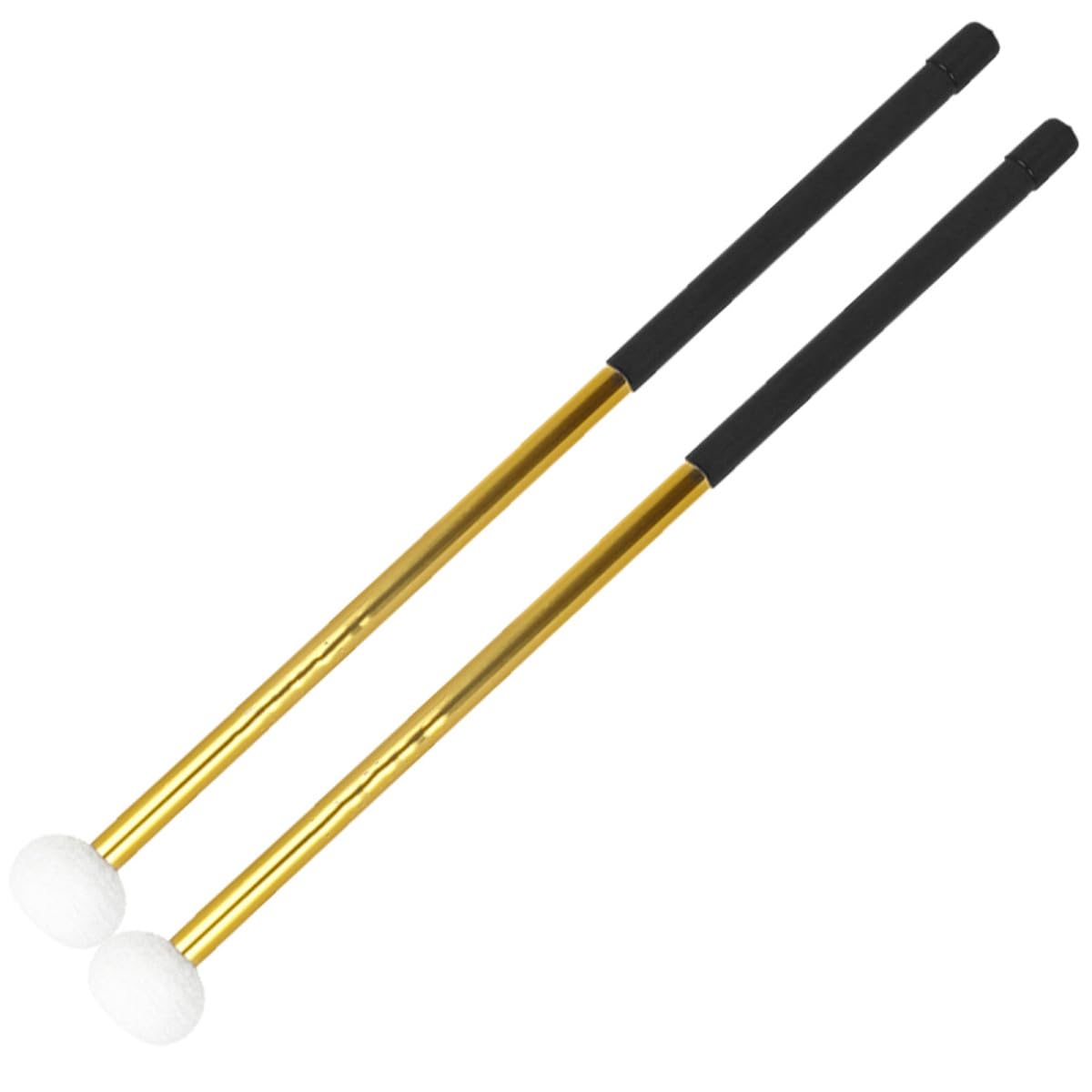 ibasenice 4stücke Trommelstöcke Mit Filzkopf Ergonomisch Gestaltete Schlaginstrumente Für Percussion Und Marschmusik Langlebig Und Stilvoll