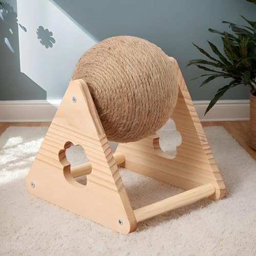 Balle en sisal pour chat, matériel d'exercice durable pour chiot - 6