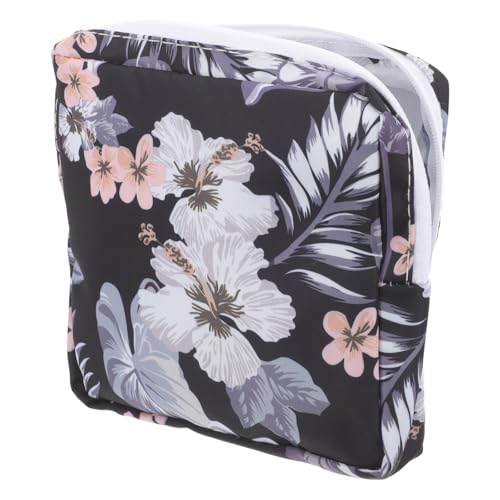 LOLIPPYY Bolsa para Compresas Higiénicas Pequeña Cremallera Tela de Algodón Resistente Diseño Portátil para Almacenamiento Femenino y Uso en Viajes Multiusos para Tampones y Cosméticos