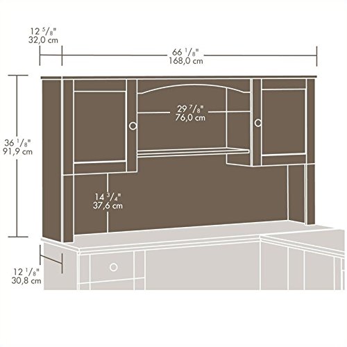 Sauder Harbor View Hutch, Antiqued Paint Finish #TOP2