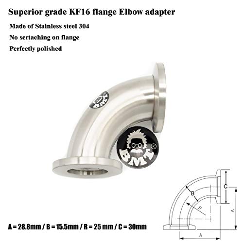 Image of Superior Grade - Elbow Fitting for ISO KF Flange (KF16 90 Elbow)
