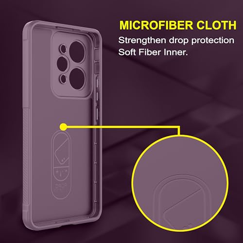 Image of Zapcase Back Case Cover for Realme 15 Pro 5G | Compatible for Realme 15 Pro 5G Back Cover | Liquid Silicon Magic Case with Camera Protection | Lavender