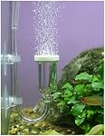 boxtech Aquarium Air Stone, 25 mm | Airstones for Air Pump Accessoriess with 1 Check Valve, 2 Suction Cup for Aquarium Pond Hydroponic（25 mm）