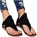 JWCN Sommer Frauen Wohnungen Sandalen Mode Große Riemen Leopard PU Leder Böhmen Schuhe Lässig Open Toe Roman Gladiator Flip Flops Sandalen-05_39 Uptodate