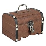 Coffre au trésor avec serrure : trésor vintage avec finition, très unique, organisateur avec serrure
