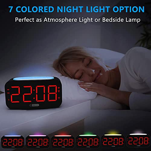 Zeithalter Vibrating Alarm Clock With Bed Shaker, Very Loud, Auto Dimmer, Adjustable Volume, Dual Usb Charging Port, For Heavy Sleeper Hearing Impaired,Loud Alarm Clock, Adapter Include #TOP4