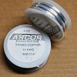14 gauge tinned copper wire for stained glass and soldered art 4 ounce roll