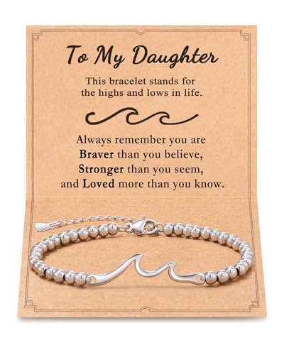 Tarsus Daughter Gifts from Mom, to My Daughter Bracelet Birthday Gifts Christmas Mothers Day from Mom Dad