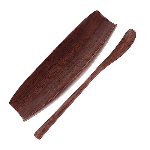 Luxshiny 1set Loose Tea Scoop Set Multi-function Wooden Tea Dispenser Leaf Picker Home Supply Zen Design Fine Workmanship for Brewing Gifting