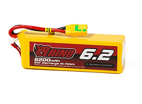 HobbyKing Rhino 6200mAh 4S 50C Lipo Pack w/XT90