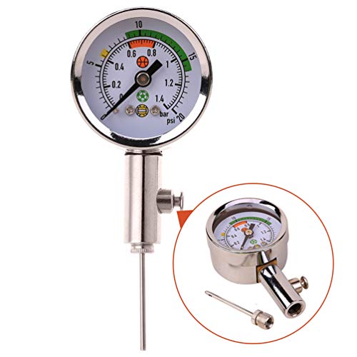 Ball Air Pressure Gauge Heavy Duty Metal Made Air Watch