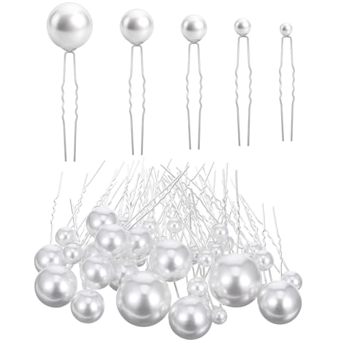 40 Packs Pearl Hair Pins Bridal Wedding Hair Accessories U Shaped...