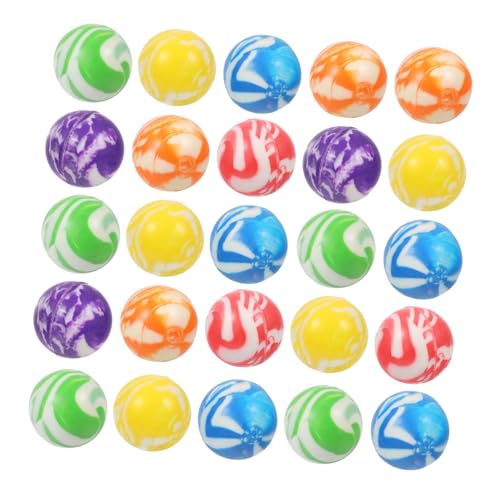 Balle rebondissante caoutchouc multicolore pour enfant | Lot de 50 mini jouets éducatifs