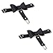 Produktbild Jurxy Leder Strumpfband 2 PCS Oberschenkel Ring Harness Suspender Gothic Gummi Nieten Strapsbänder Verstellbare mit Metall Clip - Schwarz Schmetterling Knoten
