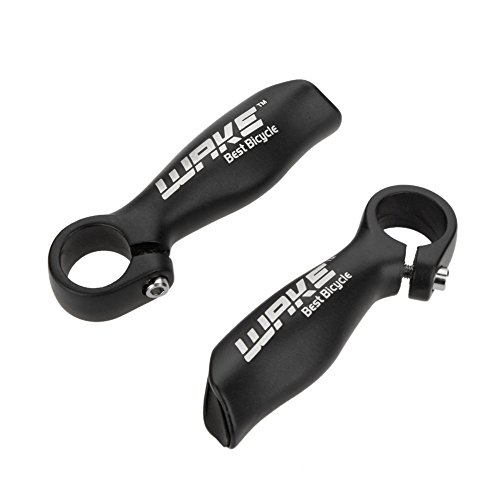 doorslay 2Pcs Cycling Mountain Bike Bicycle MTB Handle Bar End Aluminium Alloy Security Grips 22.2mm, Black - Image 3