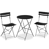 Best Choice Products 3-Piece Bistro Set, Space Saving Folding Design, Solid...