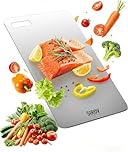 Titanium Cutting Board, 100% Pure Titanium Cutting Boards for Kitchen, Dishwasher Safe, Hygiene and Durability for Meat, Fruit, and Vegetables (13" L*8" W)