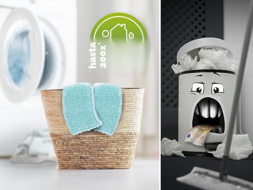 Miniatura 4 de Leifheit Set 2 Fundas De Recambio Clean Twist M Ergo Super Soft, Funda De Poliéster Lavable Para Mopa Superabsorbente, Funda De Mopa Fregona Para Suelos Delicados