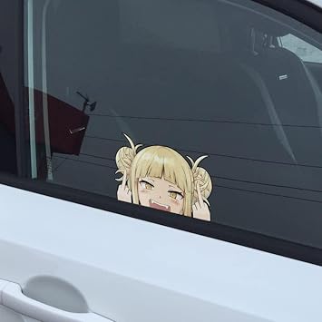 Anime Peeker Car Sticker - Himiko Toga Hero Design - Pack of 2 9 x 6 cm