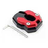 Para V&espa GTS GTV 3VIE. Costado Soporte Lateral Para V&espa GTS GTV 3Vie soporte lateral para motocicleta soporte lateral para ampliar placa de soporte con logo (Color : A)