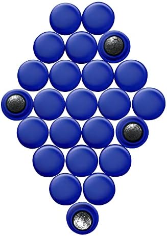 Small Purple Planning Office Magnets for Fridge, Whiteboard, Noticeboard, Filing Cabinet - Pack of 24