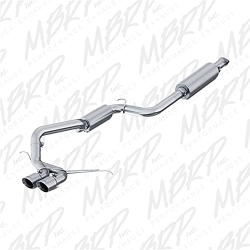 MBRP S4200AL 3" Cat Back, Dual Center Outlet Exhaust System (Aluminized Steel)