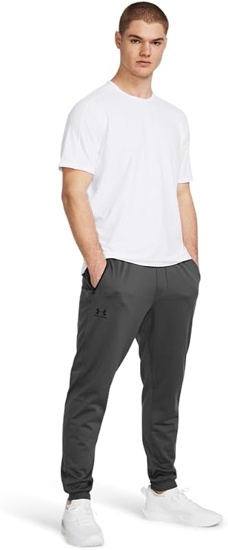 Under Armour Men's Sportstyle Tricot Joggers, 026 Gray, MD image 3