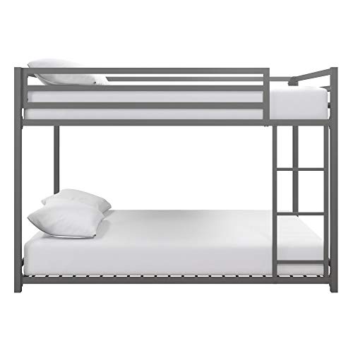 Dhp Miles Metal Bunk Bed, Silver, Full Over Full #TOP3