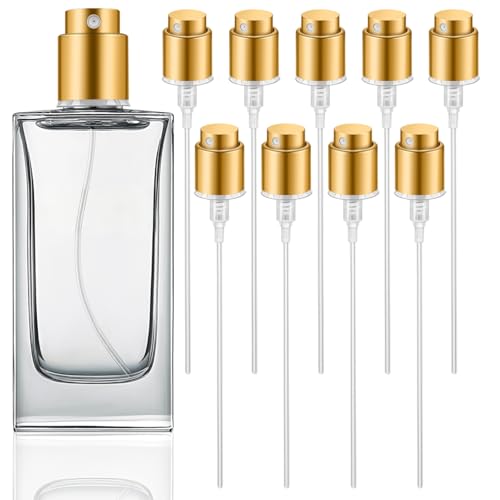 Image of Housoutil Perfume Spray Bottle Tops - 10Pcs 13mm Bayonet Fine Mist Perfume Top Replacement Cap, Gold Spray Bottle Nozzle for DIY Fragrance and Cologne Repair