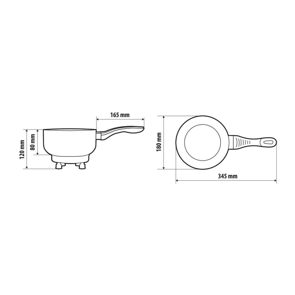 Lampa 97123 Electric Saucepan Casserole électrique portable avec prise allume-cigare de voyage, diamètre 18 cm, 1,9 litre - 24 V - 260 W - 13 A