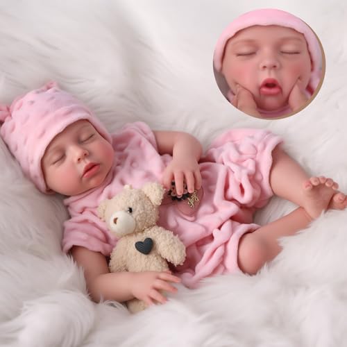 BABESIDE Silicone Reborn Baby Dolls -16 Inch (Weight 3 lb) Realistic Newborn Baby Doll Silicone Limbs with Cloth Body Baby Girl Lucy with Gift Box for Kids Age 3+ by BABESIDE - Image 7
