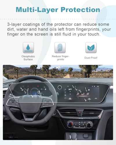 Image of CDEFG 2PCS for 2024 2025 2026 Buick Envista Screen Protector for 2024-2026 Buick Encore GX /Buick Envista Avenir /Sport Touring /Preferred Accessories,HD Clear Anti Glare