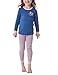 Produktbild Schiesser Mädchen Schlafanzug Lang - 100% Organic Bio Baumwolle Größe 92 Bis 140 Pyjamaset, Blau_181821, 128 EU