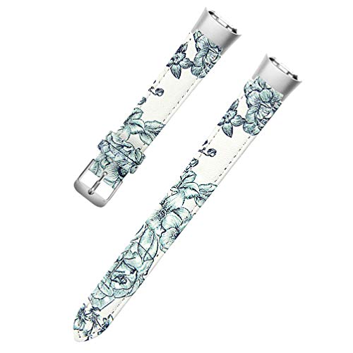 NICERIO Pulseira de relógio compatível com Samsung Galaxy Fit SM-R370 – Pulseira de couro para relóg