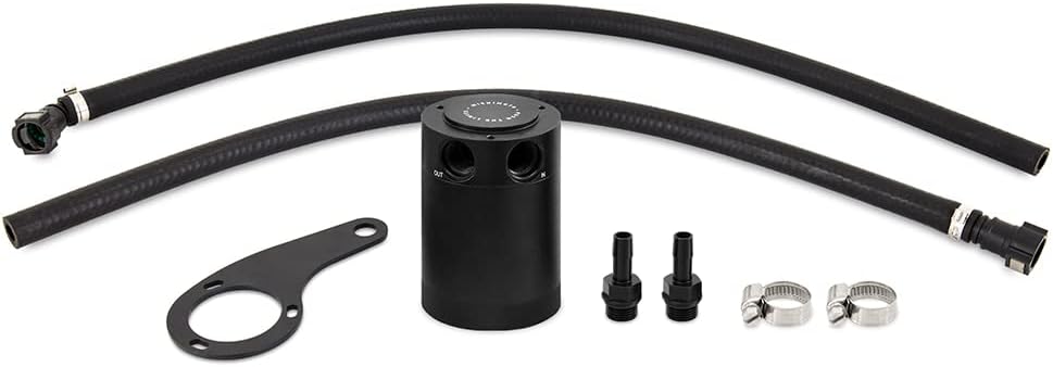 Mishimoto MMBCC-K2-14 Baffled Oil Catch Can Kit Compatible With Chevrolet/GMC 1500 5.3L/6.2L 2014-2018