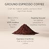 illy Ground Coffee Espresso - 100% Arabica Coffee Ground Intenso Dark Roast Warm Notes of Cocoa & Dried Fruit - Rich Aromatic Profile - Precise Roast - No Preservatives 4.4 Ounce
