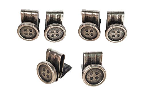 Botones de clip para tirantes que evitan coser en pantalones de caballero