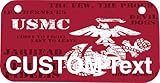 Hardline Products ATV License Plate Kit with Custom Background Wrap for Your ATV/UTV Registration (USMC Logo)