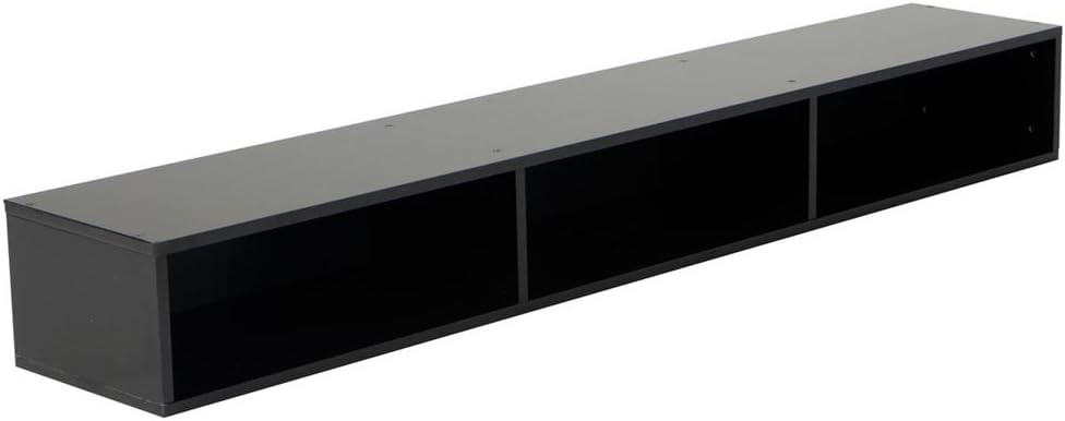 LightHeaded Beds Open Under Bed Storage, Satin Black