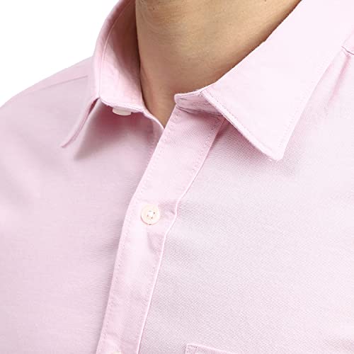 Image of Arrow Solid Slim Fit Mens Casual Shirts - 100% Cotton, Breathable & Comfortable, Full Sleeves Shirt for Men
