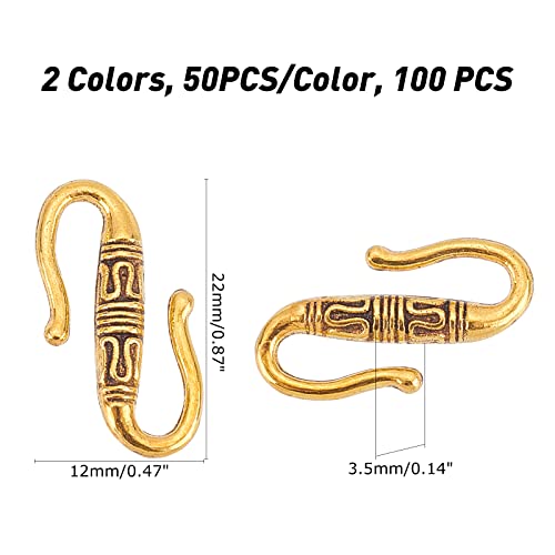 Cierres de gancho en forma de S PH PandaHall para reparar collares rotos y evitar pérdidas 4
