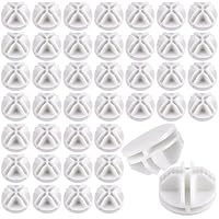 40 Stück Verbindungsstücke für Steckregalsystem, Weiß Plastikverbindungsstück, Robust Rund Verbinder für Steckregalsysteme, Verbinder Steckregal, Cube Connectors für DIY Regalsystem, Würfelregal