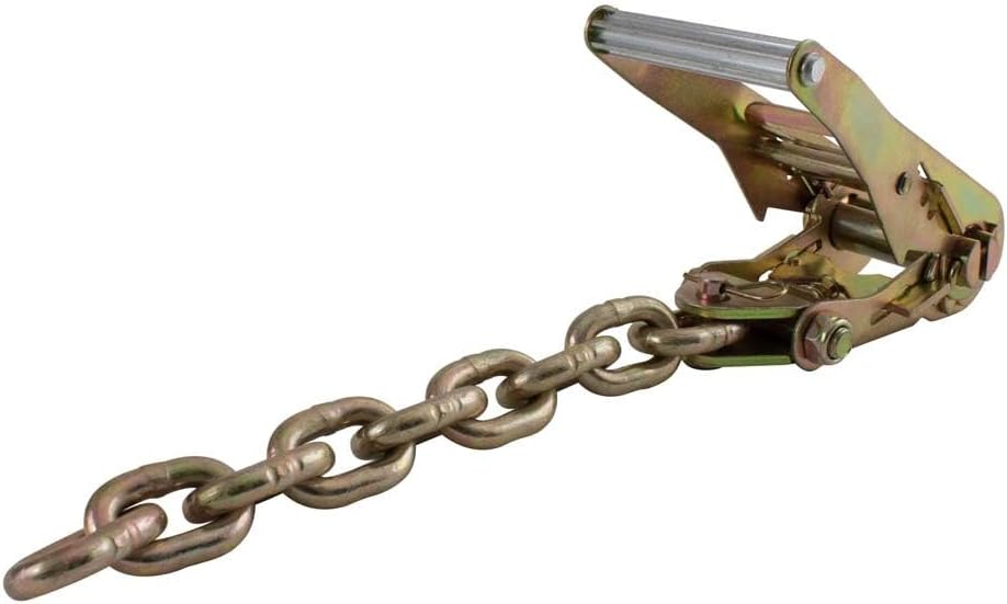 Mytee Products Hi VIZ Green Roll Back Tie Down System Chain Ends 8 Point Tie Down Kit for Car Hauler Carrier Tow Truck