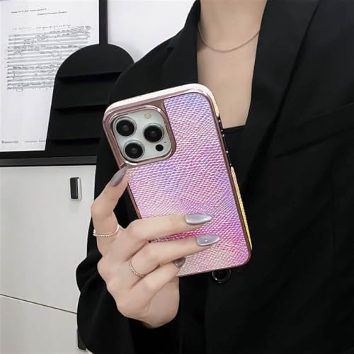 Coque de Luxe pour iPhone 13 cadeau idéal avec motif cool rose en cuir - 4