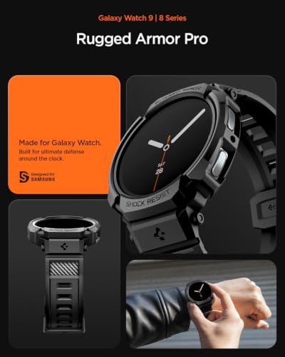Spigen Rugged Armor Pro Case with Strap for Samsung Galaxy Watch 9/8 44mm - image 3