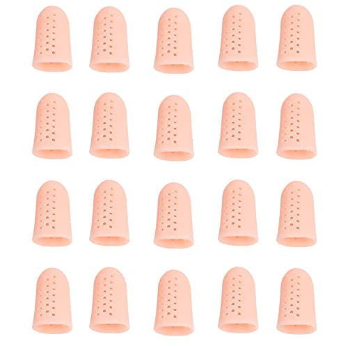Punteras De Silicona Protector De Silicona Para El Dedo Gordo Del Pie Tubo De Pies De Silicona Para Proteger para Dedo Gordo, Evita Callos y Ampollas, Silicona para Hombres y Mujeres 20 Piezas Cover