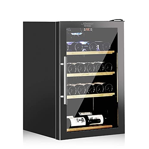 Wine Cooler Refrigerators 34 Bottle Fast Cooling Low Noise and No Fog Wine Fridge with Compressor Stainless Steel Digital Temperature Control Screen Built-in or Freestanding