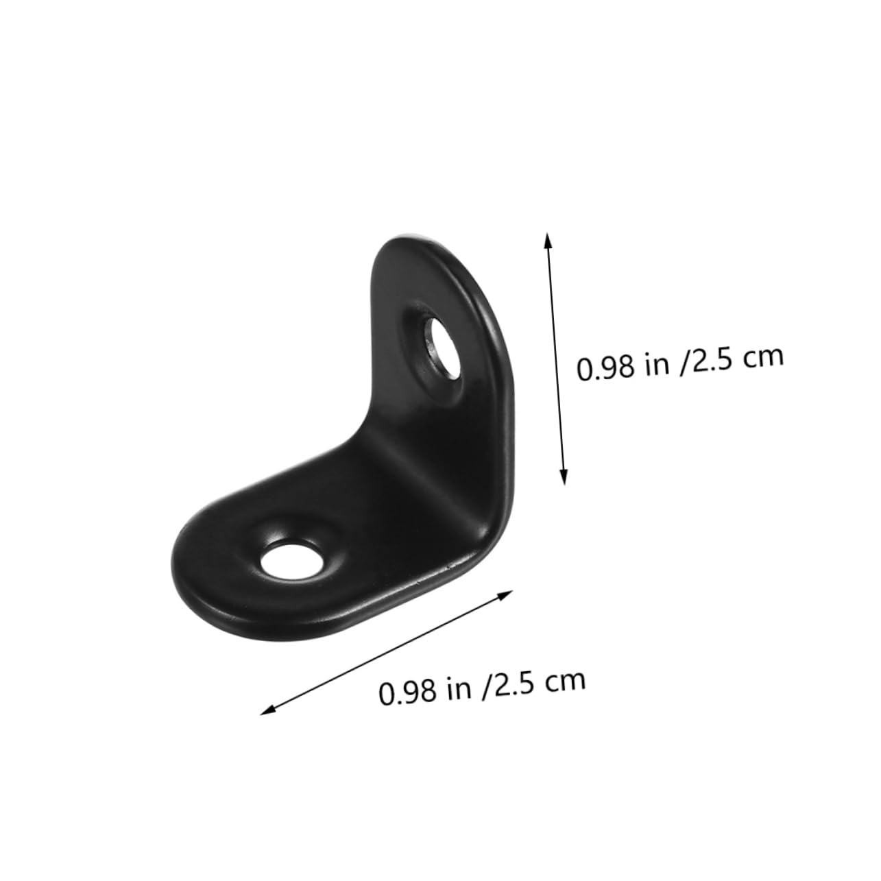 CIYODO 90 Degree Bracket Black Corner Code Easy to Install for Furniture Decor